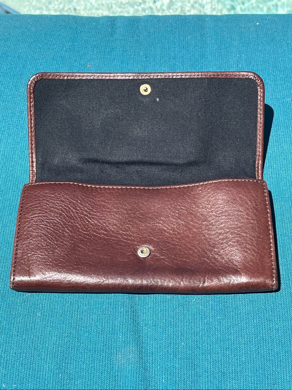 See By Chloé Brown Leather Bow Wallet Continental Zip Clutch Organizer - Picture 8 of 12